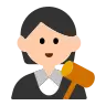 Judge: Light Skin Tone Emoji 🧑🏻‍⚖️ image - Tossface style