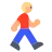 Man Walking: Medium-Light Skin Tone