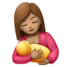Breast-Feeding: Medium Skin Tone Emoji 🤱🏽 image - Huawei Harmony OS style