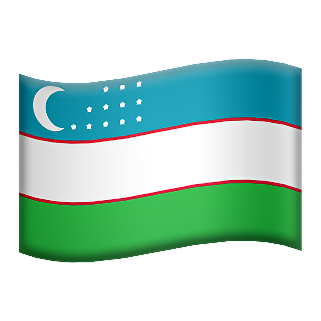 Flag: Uzbekistan