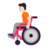 Person In Manual Wheelchair: Light Skin Tone