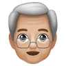 Old Man: Medium-Light Skin Tone Emoji 👴🏼 image - Huawei Harmony OS style