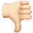 Thumbs Down: Light Skin Tone