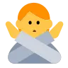 いいジェスチャーではない顔 Emoji 🙅 image - Tossface style