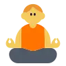 Man In Lotus Position Emoji 🧘‍♂️ image - Tossface style