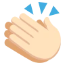 Clapping Hands: Light Skin Tone Emoji 👏🏻 image - EmojiTwo style