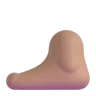 Foot: Medium Skin Tone Emoji 🦶🏽 image - Microsoft 3D Fluent style