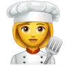 Woman Cook Emoji 👩‍🍳 image - WhatsApp style