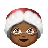 Mrs. Claus: Medium-Dark Skin Tone Emoji 🤶🏾 image - Apple style
