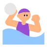 Woman Playing Water Polo: Medium-Light Skin Tone Emoji 🤽🏼‍♀️ image - Tossface style