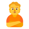 Person mit schmollendem Gesicht Emoji 🙎 image - Microsoft Classic 2D style