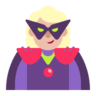 Woman Supervillain: Medium-Light Skin Tone Emoji 🦹🏼‍♀️ image - Microsoft Classic 2D style
