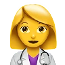 Woman Health Worker Emoji 👩‍⚕️ image - Apple style