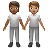 People Holding Hands: Medium-Dark Skin Tone, Medium Skin Tone