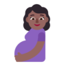 Pregnant Woman: Medium-Dark Skin Tone Emoji 🤰🏾 image - Microsoft Classic 2D style