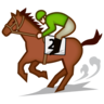 Horse Racing: Light Skin Tone Emoji 🏇🏻 image - Emojidex style