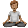 Person In Lotus Position: Medium Skin Tone Emoji 🧘🏽 image - Huawei Harmony OS style