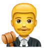 Man Judge Emoji 👨‍⚖️ image - WhatsApp style