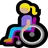 Woman In Manual Wheelchair: Medium-Light Skin Tone