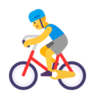 Man Biking Emoji 🚴‍♂️ image - Microsoft Classic 2D style