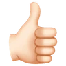 Thumbs Up: Light Skin Tone Emoji 👍🏻 image - Huawei Harmony OS style