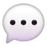 Phylactère de parole Emoji 💬 image - Samsung style