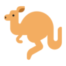 Emoji Canguro 🦘 image - Microsoft Classic 2D style