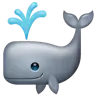 Emoji Balena che schizza 🐳 image - WhatsApp style