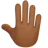 Raised Back Of Hand: Medium-Dark Skin Tone