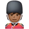 Guard: Medium-Dark Skin Tone Emoji 💂🏾 image - Samsung style