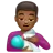 Man Feeding Baby: Medium-Dark Skin Tone