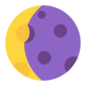 Símbolo de luna menguante Emoji 🌘 image - Microsoft Classic 2D style