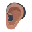 Ear With Hearing Aid: Medium Skin Tone