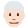 Man: Light Skin Tone, White Hair Emoji 👨🏻‍🦳 image - Twitter / X (Twemoji) style