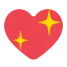 Cœur scintillant Emoji 💖 image - Tossface style
