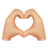 Heart Hands: Medium-Light Skin Tone