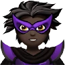 Supervillain: Dark Skin Tone Emoji 🦹🏿 image - Apple style