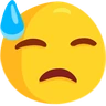 冷汗 Emoji 😓 image - Facebook Messenger (2016) style