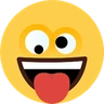 Uśmiechająca się twarz z jednym dużym i jednym małym okiem Emoji 🤪 image - Skype style