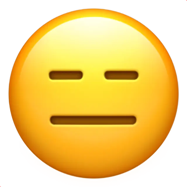 Visage sans expression