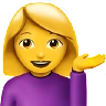Woman Tipping Hand Emoji 💁‍♀️ image - Apple style