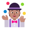 Person Juggling: Medium Skin Tone Emoji 🤹🏽 image - Microsoft Classic 2D style