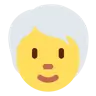 Person: White Hair Emoji 🧑‍🦳 image - Twitter / X (Twemoji) style