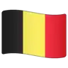 Flag: Belgium Emoji 🇧🇪 image - WhatsApp style