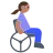 Woman In Manual Wheelchair: Medium Skin Tone