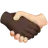 Handshake: Dark Skin Tone, Light Skin Tone