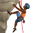 Man Climbing: Medium-Dark Skin Tone