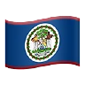 Flag: Belize Emoji 🇧🇿 image - Apple style