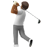 Person Golfing: Medium-Dark Skin Tone Emoji 🏌🏾 image - Apple style