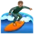 Person Surfing: Medium Skin Tone